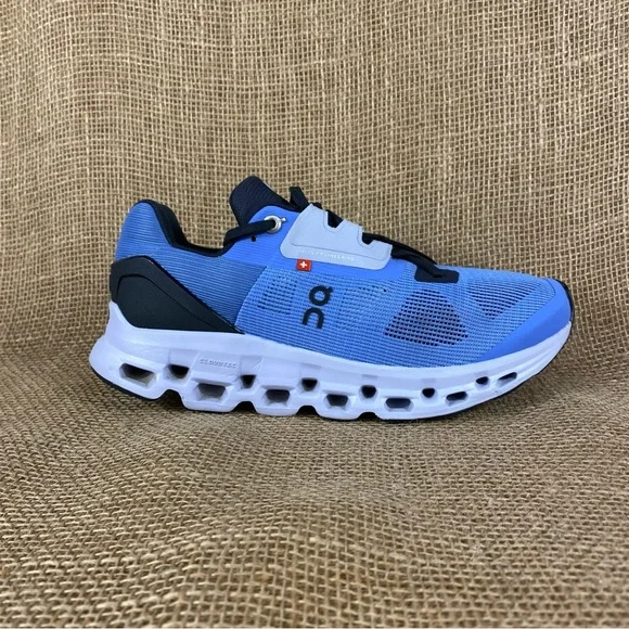 🛑SOLD🛑   ON CLOUD running shoes On Cloudstratus 2.0 blue black cloudtec size 8 - Picture 4 of 10